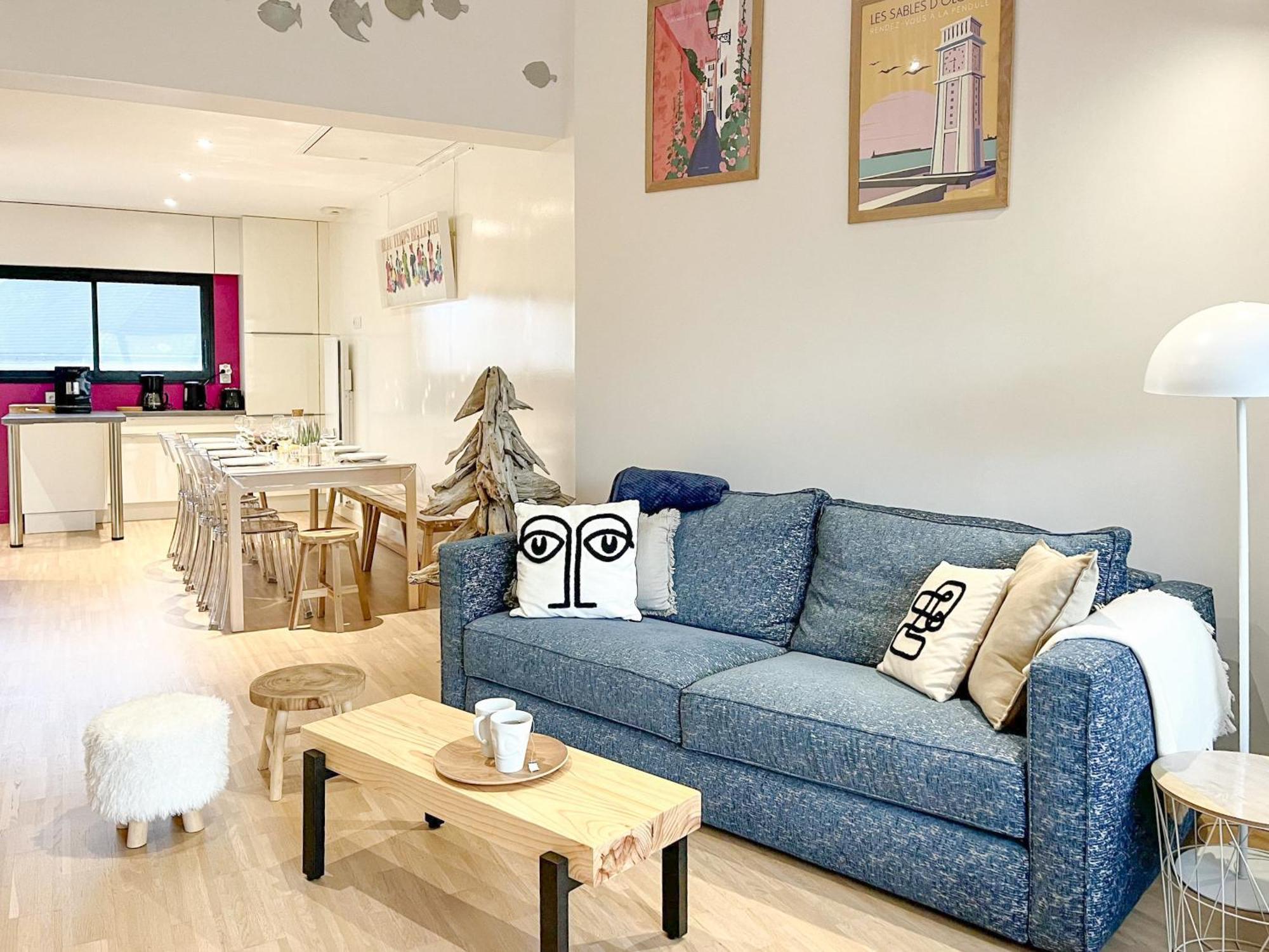 Villa Bastion Arago A Deux Pas De La Grande Plage Des Sables - 8 Pers 莱萨布勒-多洛讷 外观 照片